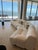 Wood Poliform Ernest Rounded Sofa - Pristine For Sale - Image 7 of 8