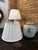 Pair of Celadon "Double Happiness" Ginger Jar Lamps and Linen Box Pleat Shades For Sale In Austin - Image 6 of 10