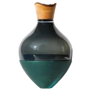 Black and Copper Patina India Vase II by Pia Wüstenberg