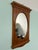 Vintage Italian Oval Mirror with Wooden Frame, 1930s For Sale - Image 3 of 10