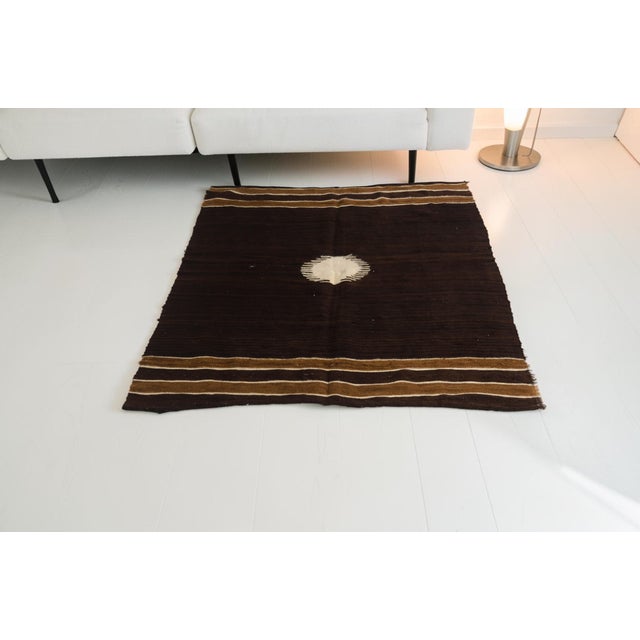 Turkish Wool Angora Wool Kilim For Sale - Image 10 of 10