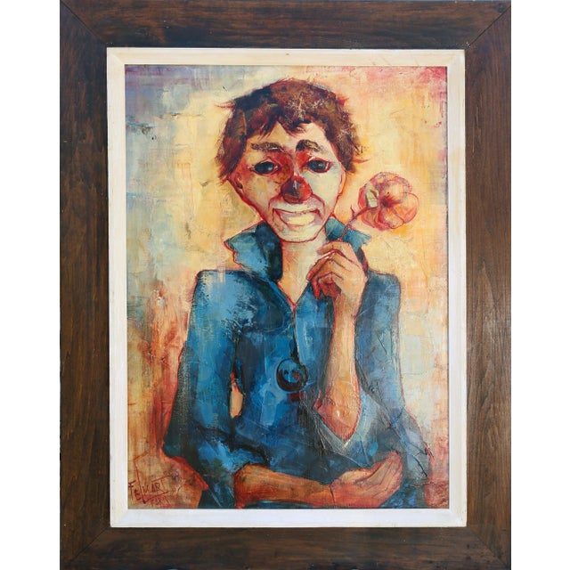 Felix Felmart, Clown Boy From Paris, Painting For Sale - Image 4 of 4