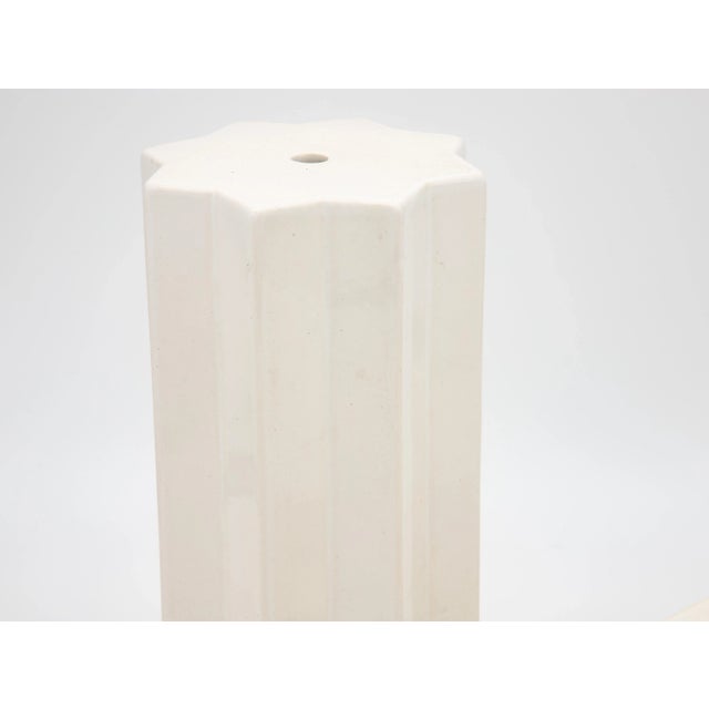 Early 21st Century Star-Form Ceramic Objects- a Pair For Sale - Image 4 of 6