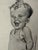 Original graphite pencil drawing by American artist and illustrator Theodore E. Schrock (1879–1952), depicting a laughing...