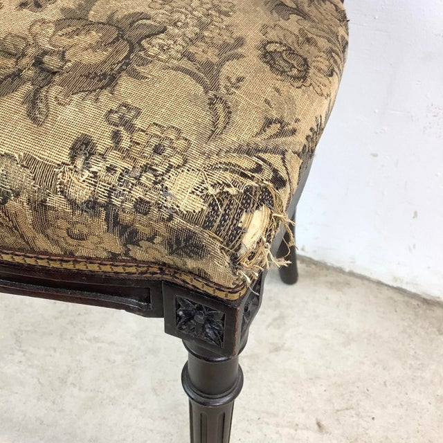 Small Antique Napoleon III Style Side Chair For Sale - Image 9 of 12