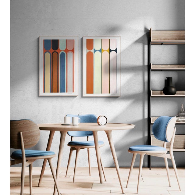 2020s Mixed Media Composition With Muted Tones For Sale - Image 5 of 5