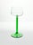 Cristal d' Arques Cristal D’Arques “Emerald” Green Stem Hock Rhine Wine Glasses - Set of 11 For Sale - Image 4 of 6