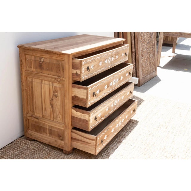 Mother of Pearl Inlay Damascus Chest of Drawers For Sale In Los Angeles - Image 6 of 8