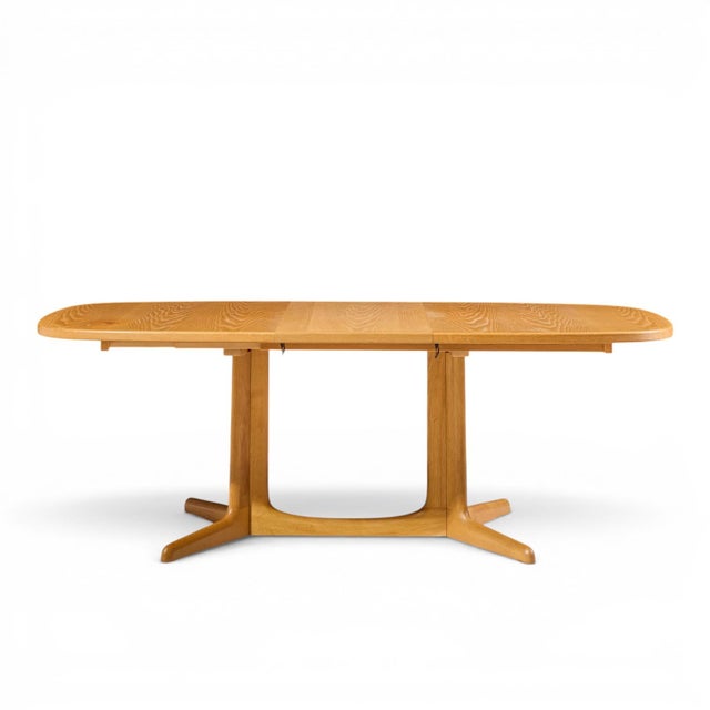 Gudme Mobelfabrik Mid Century Danish Teak Expanding Dining Table With 2 Leaves For Sale - Image 10 of 13