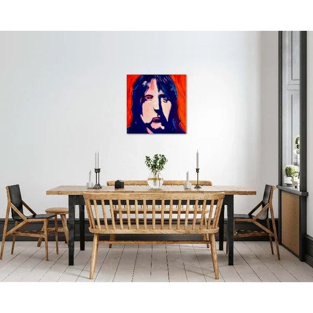 Modern Pop Art Portrait (Original Oil Painting, 24″×24″) For Sale In Reno/Lake Tahoe - Image 6 of 7