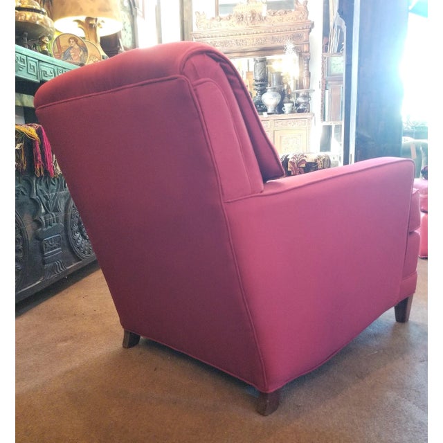 1970s Vintage Red Lounge Chair For Sale - Image 4 of 8