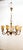 Vintage Chandelier with Parchment Fans, in Very Good conditions. Designed 1950 to 1959 Up to 250V (Europe/UK Standard).The...