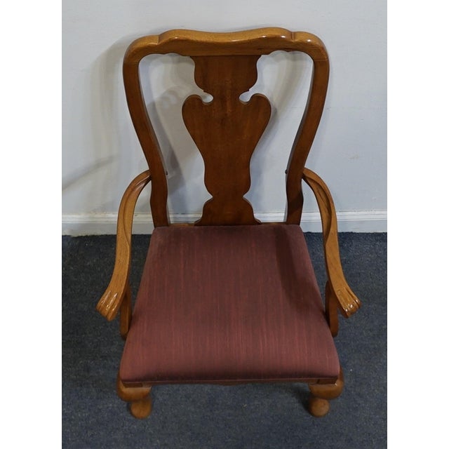 Brown Thomasville Furniture Fisher Park Collection Splat Back Dining Arm Chair 21621-811-812 For Sale - Image 8 of 10
