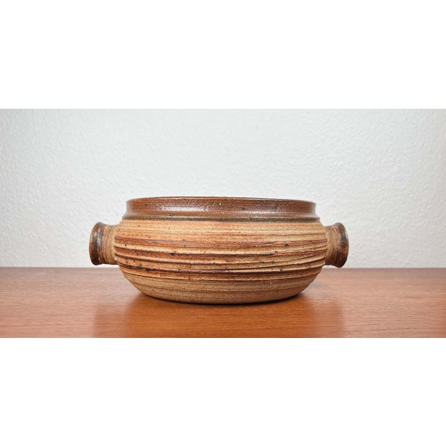 Ceramic Mid-Century Modern Danish Studio Pottery Bowl by Tue Poulsen for Tue Keramik, 1960s For Sale - Image 7 of 18