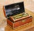 Late 20th Century Set of Four Vintage Hand-Painted Wooden Treasure Boxes With Maritime Scenes For Sale - Image 5 of 13