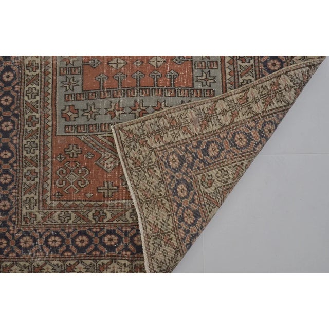 1960s Small Turkish Area Rug for Living Room, Boho Home Decor For Sale In Phoenix - Image 6 of 10