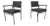 Vintage Square Tubular Tulipwood and Steel Armchairs, Germany, 1960s, Set of 2 For Sale