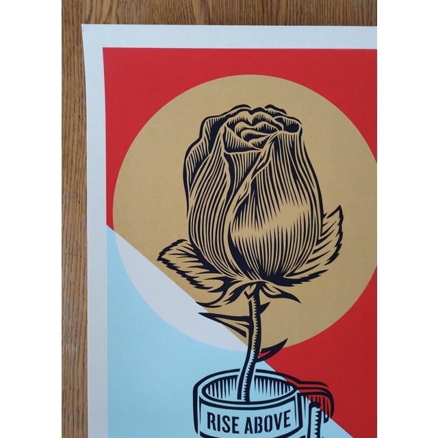 Shepard Fairey (Obey), Rise Above Rose, 2022, Screenprint For Sale - Image 6 of 7