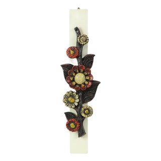 Brutalist Floral Wall Decoration by Ars Munda, 1960s For Sale