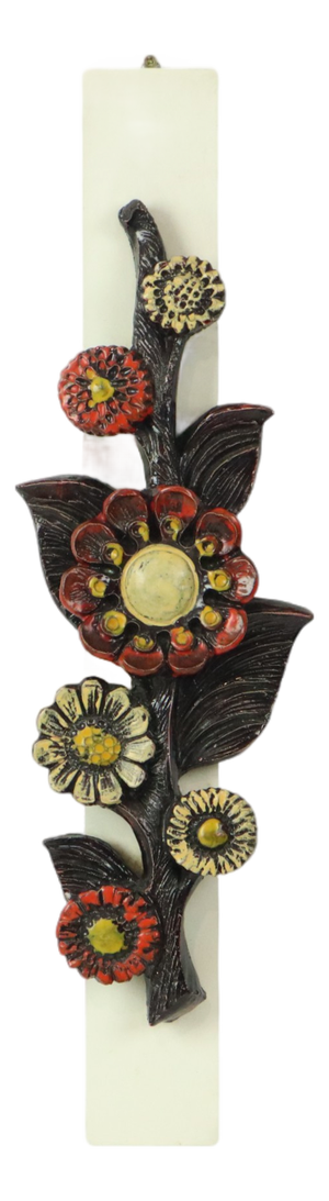 Brutalist Floral Wall Decoration by Ars Munda, 1960s