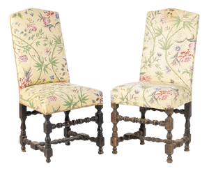 19th Century Romantic High Chairs, Set of 2
