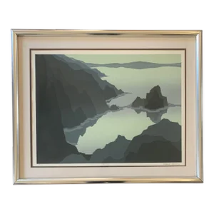 1970’s Original Landscape Serigraph “Blue Bay” by Robert Wilson