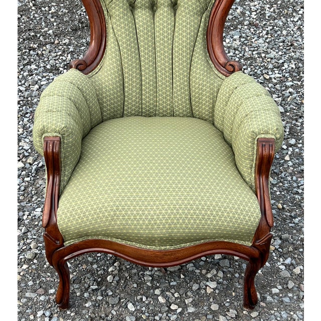 Kimball Victorian Style Gentleman’s Parlor Chair Chairish