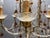 Italian Florentine Giltwood and Amber Murano Glass Drop 6-Light Chandelier, 1950s For Sale - Image 4 of 15