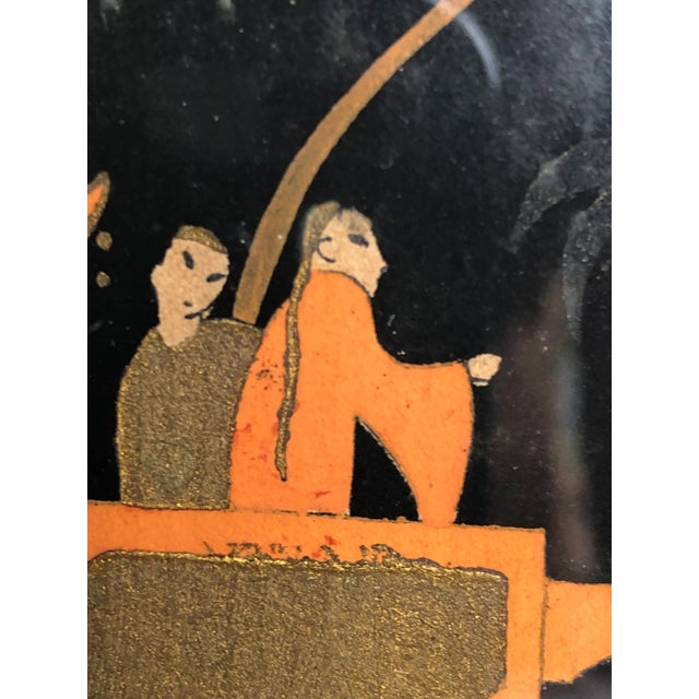 Early 20th Century 1930s French Pochoir Print by Edouard Halouze, Framed For Sale - Image 5 of 12