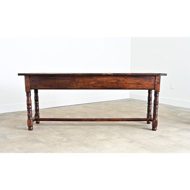 French 19th Century Oak Server with Turned Legs For Sale - Image 13 of 18