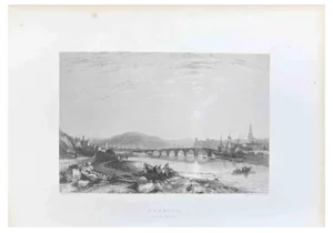 George Balmer, Berwick (from the South East), 19th Century, Lithograph