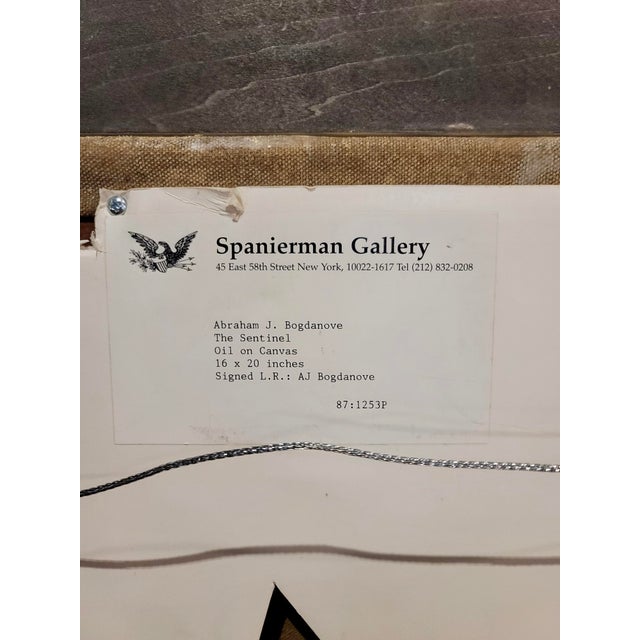 Abraham Bogdanove -The Lone Tree in a New England Landscape-1920s Oil Painting For Sale - Image 11 of 11