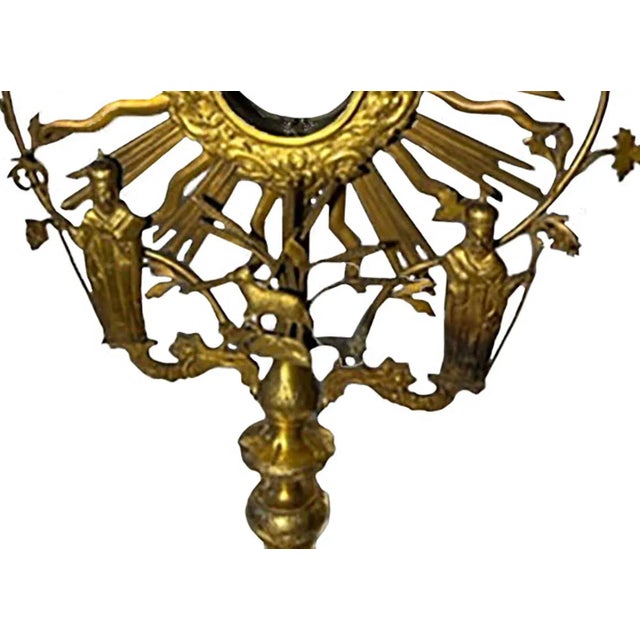 Italian Late 18th Century Gilded Italian Monstrance For Sale - Image 3 of 10