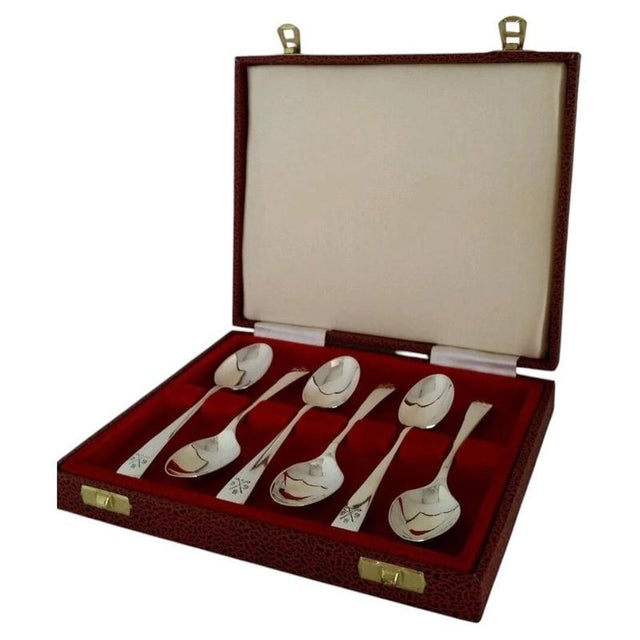 Metal Sterling Silver Golfing Spoons, 1932, Set of 6 For Sale - Image 7 of 7