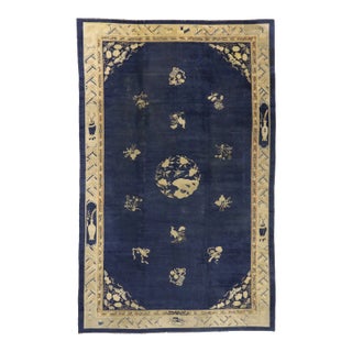 Antique Chinese Art Deco Style Rug, 11'10 X 18'09 For Sale