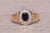 Gold The Royal Elegance: Sapphire and Diamond Ring in Yellow Gold For Sale - Image 8 of 10