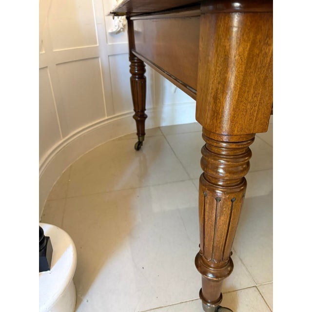 Antique Regency Figured Mahogany 10 Seater Extending Dining Table, 1835 For Sale - Image 13 of 14