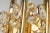 A pair of stunning golden sconces, made by palwa, design sciolari style- germany, circa 1970-1979. Crystal glasses on a...