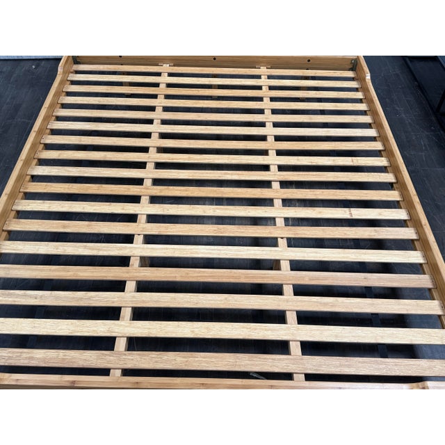 California King Size Greenington Currant Bamboo Platform Bed Frame For Sale In San Francisco - Image 6 of 12