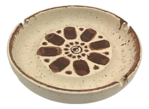 Mid 20th Century Otagiri Stoneware Ceramic Ashtray