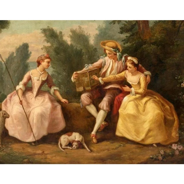 Italian School Artist, Bird Seller, 19th Century, Oil on Canvas, Framed For Sale - Image 4 of 7