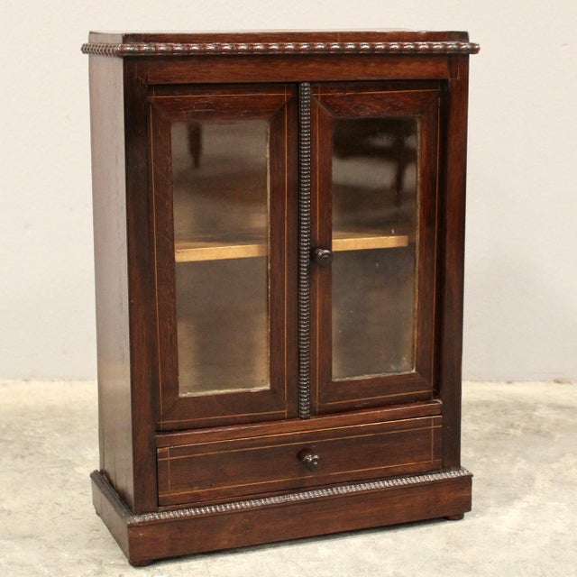 Miniature Model 19th-Century Italian Glass Display Case For Sale - Image 11 of 11