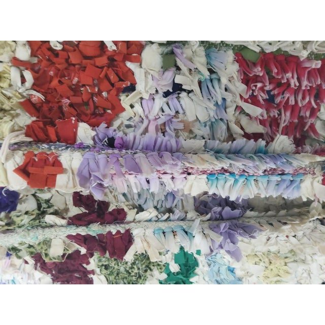 Vintage Boucherouite Hand Knotted Rug For Sale - Image 5 of 10