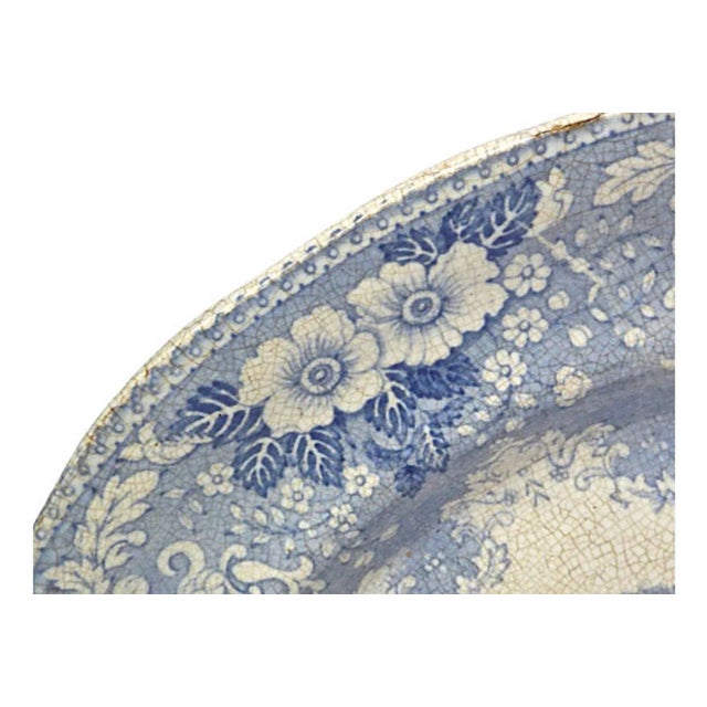 Antique Palace Garden Transferware Platter For Sale In Atlanta - Image 6 of 7