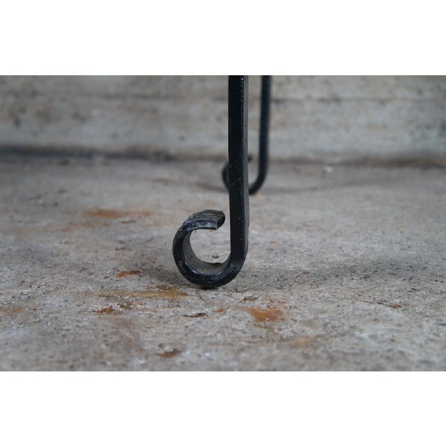 Mid Century Copper & Iron Modern Side Table Plant Sculpture Stand For Sale - Image 4 of 12