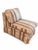 Textile 1990s Ethan Allen Rose & Cream Striped Damask-Style Skirted Slipper Chair For Sale - Image 7 of 15