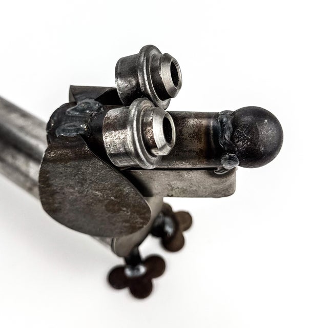 Abstract Large Vintage Metal Scrap Art Sculpture of Dog For Sale - Image 3 of 11