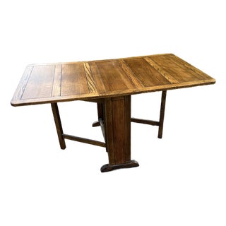Early 20th Century Drop Leaf Art & Craft Table Folding For Sale