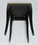 Donghia C.1980's "Essence," Square Occasional, Side, Satin Brass Gallery Satin Ebony Finish With Brushed Satin Brass Details For Sale - Image 17 of 18