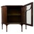 A beautifully crafted early 20th-century English Edwardian display cabinet, finely constructed in mahogany and...